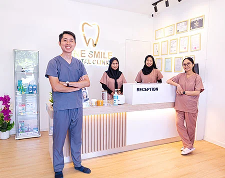 Experienced dentist and dental nurse at One Smile Dental Clinic